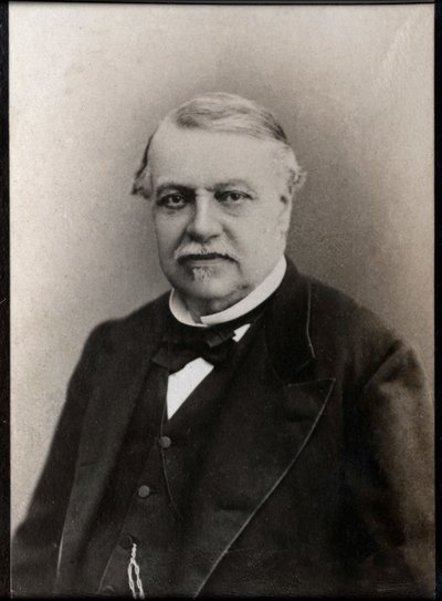 Portræt af Leon Say (1826-1896), fransk statsmand og økonom. af French Photographer